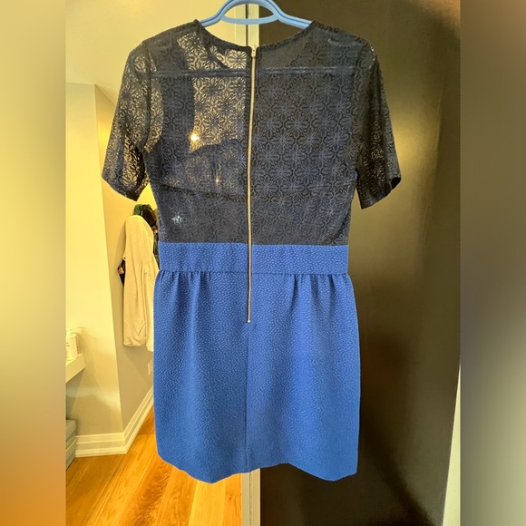 Sandro cobalt lace dress size 2 - Picture 3 of 4